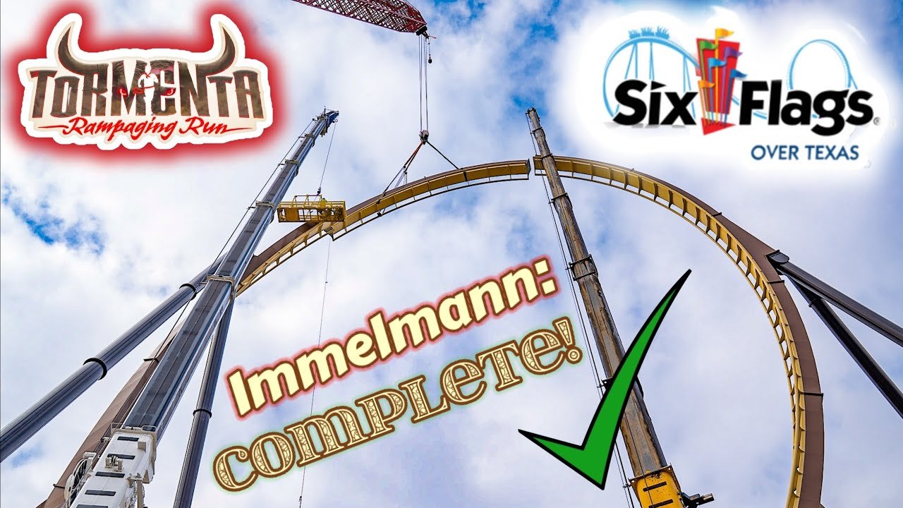 Watch Tormenta's Immelmann get Topped Off | Drone POV of Immelmann | Interview with Park Manager