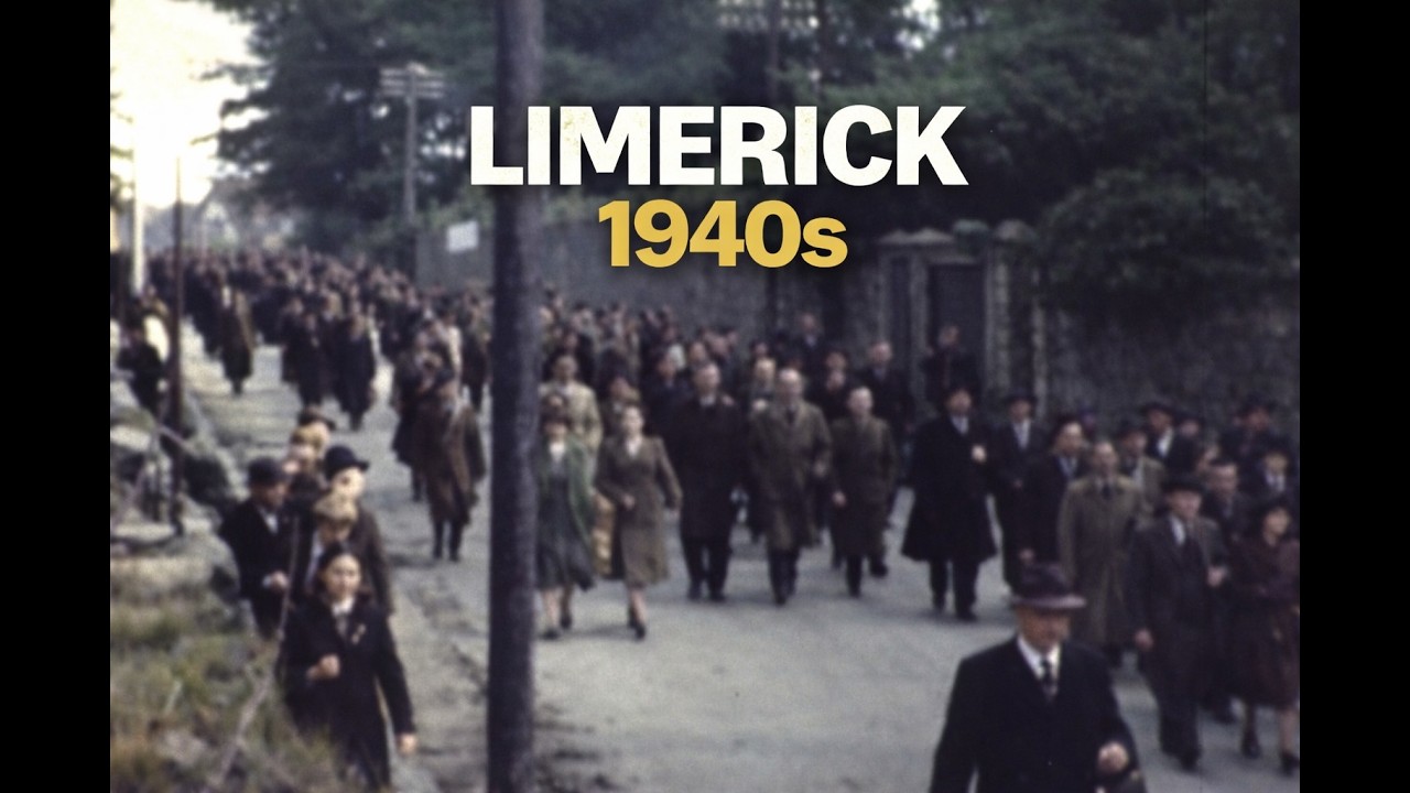 1940s Limerick, Ireland | Vintage Archival Film of Street Life & Local Culture