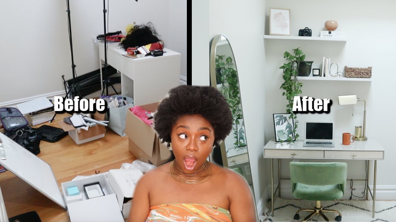 *EXTREME* OFFICE MAKEOVER! I hired an Interior Designer because I cannot 😭
