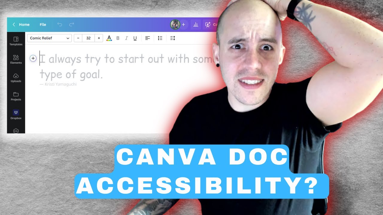 How to create a doc in Canva and export it to PDF | Accessibility Review for WCAG