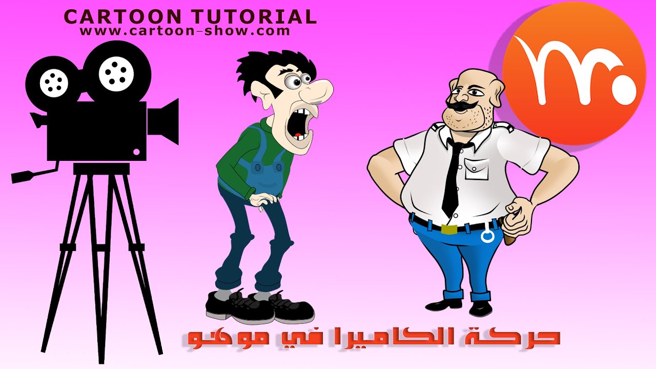 حركات الكاميرا في برنامج موهو How to used camera in Moho
