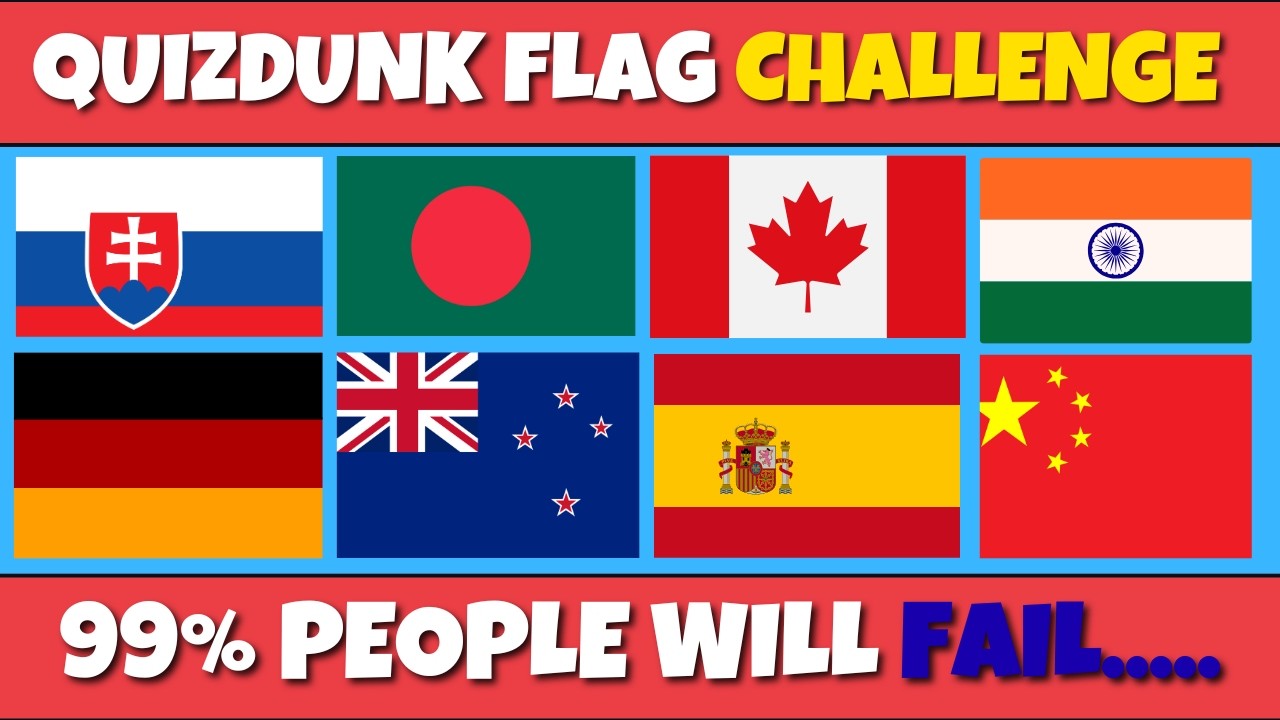 Only 1% Can Guess All 50 Country Flags! 🌍🏁 | Flag Quiz Challenge