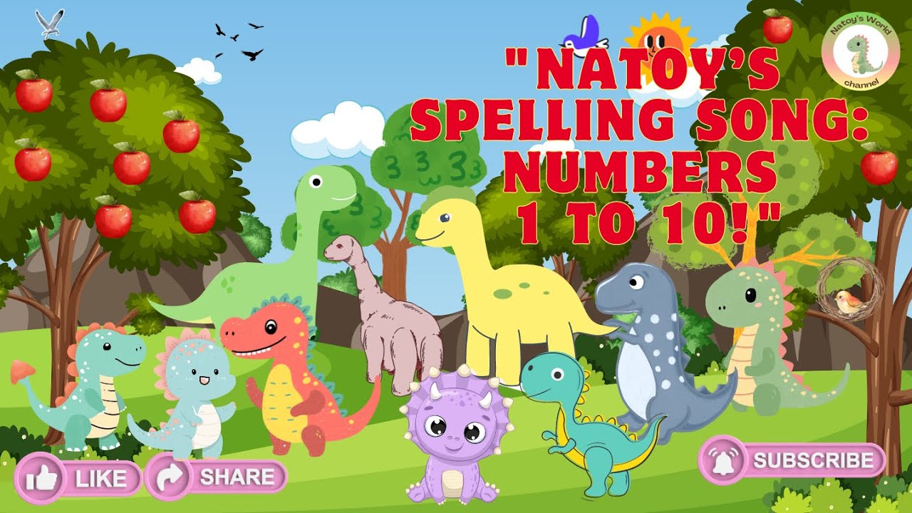 🎵 Natoy&rsquo;s Spelling Song: Numbers 1 to 10! 🎵