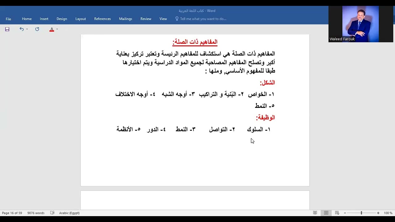 المفاهيم ذات الصلة PYP