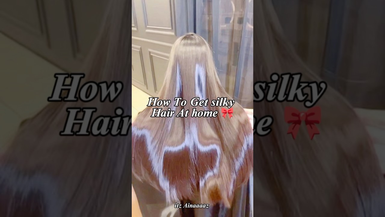 How To Get silky Hair At home😱