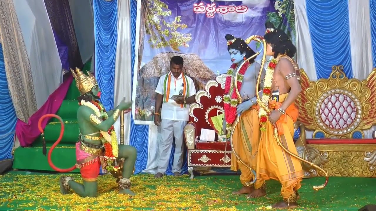 ఆంజనేయుడు రామలక్ష్మణులను కలుసుకునుట 35 chiruthala Ramayanam #KUMMARIKUNTA #devotional #youtube
