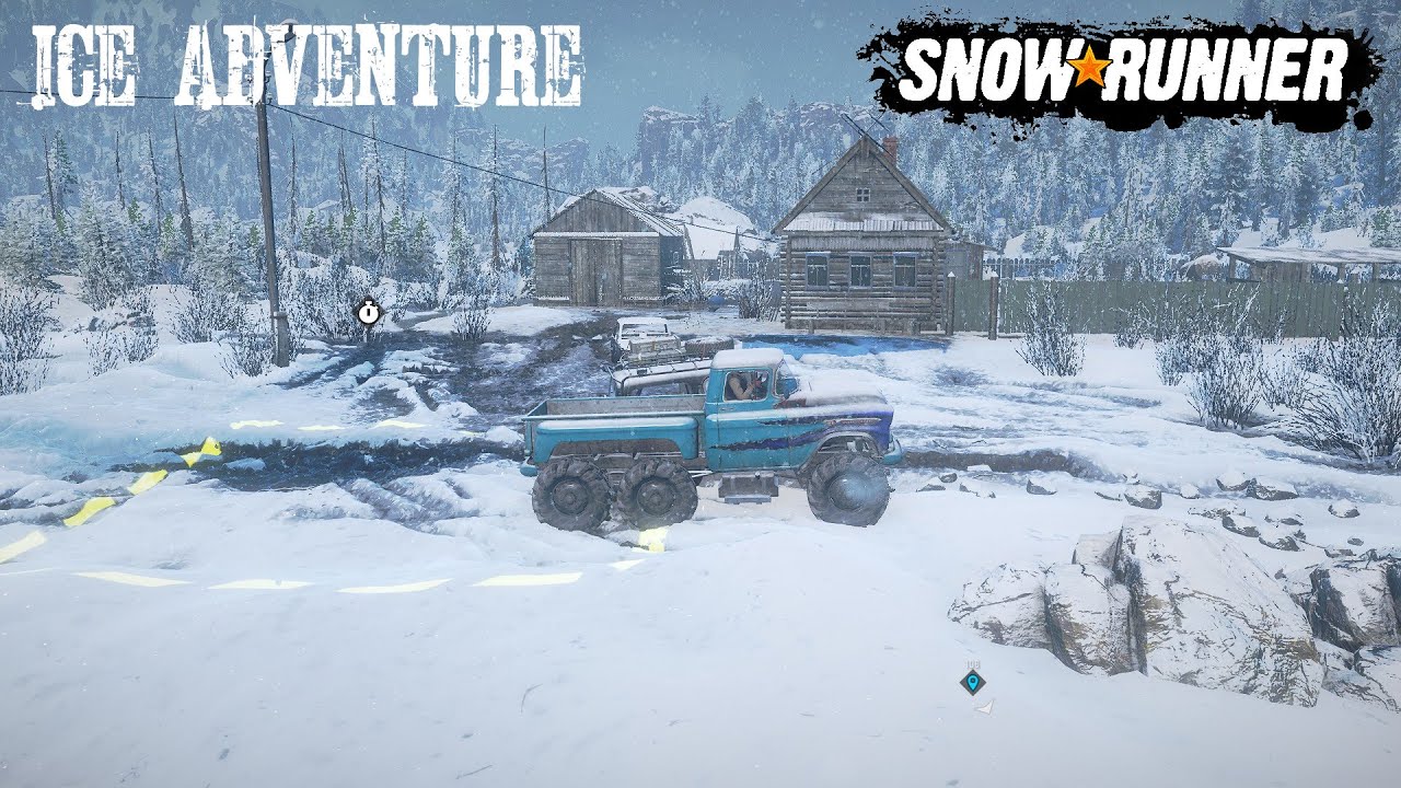 Ice Adventure Contest With A Chevy Apache Urska River Amur Russia Snowrunner Phase 4 DLC Gameplay