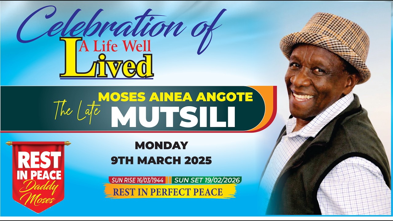 Celebration of a life well lived.  The late MOSES AINEA ANGOTE  MUTSILI. - DAY ONE, Morgue to Church