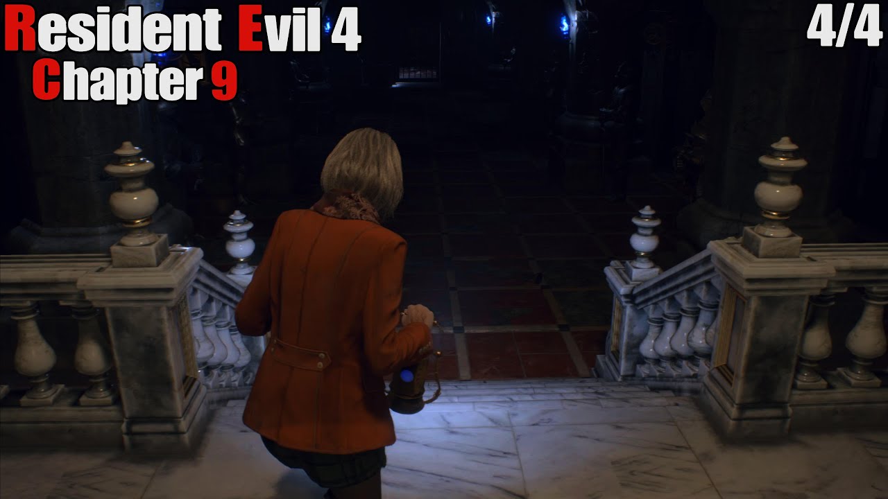 Resident Evil 4 Remake - Ashley Rescue Leon! & Library Puzzle Bunch of Armor - Chapter 9 4/4