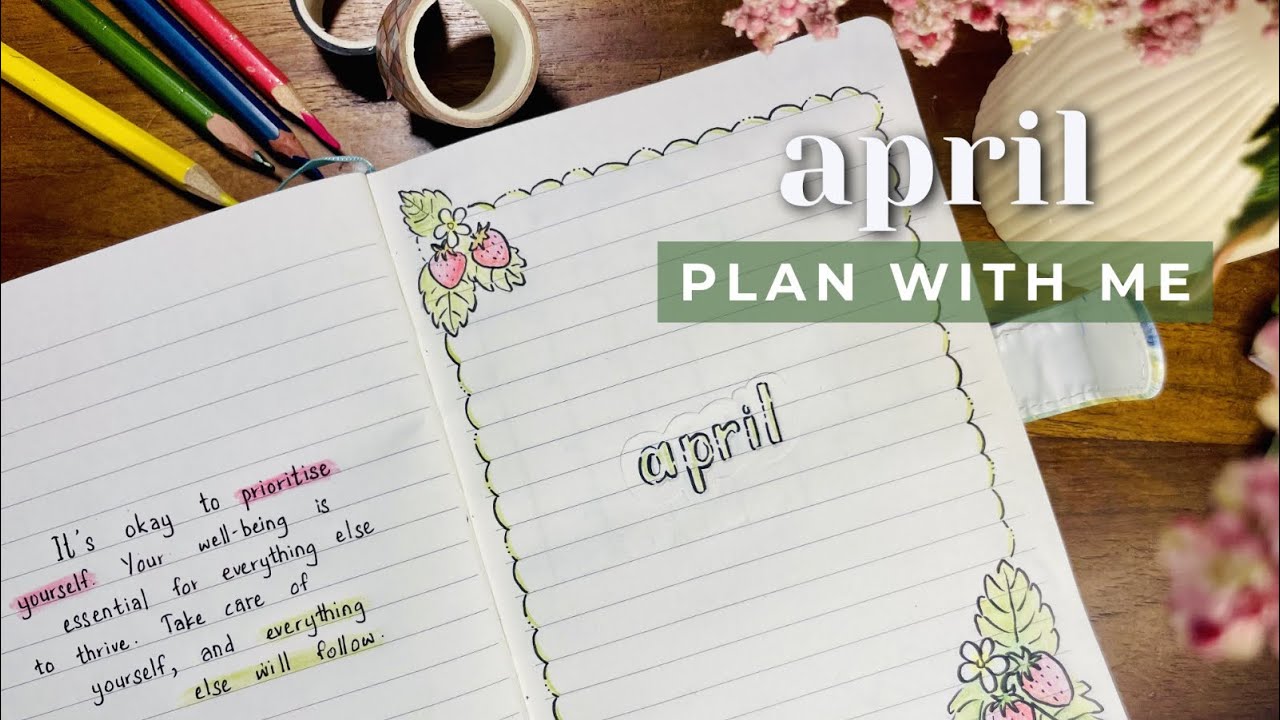 PLAN WITH ME | April 2026 Bullet Journal Setup | Simple & Beginner friendly 🩷