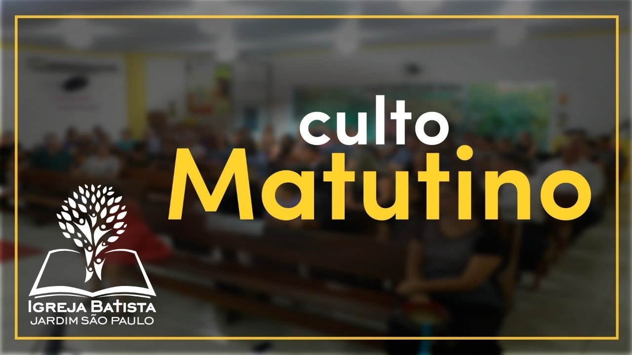 18/01/2026 - Culto Matutino // Igreja Batista no Jardim São Paulo