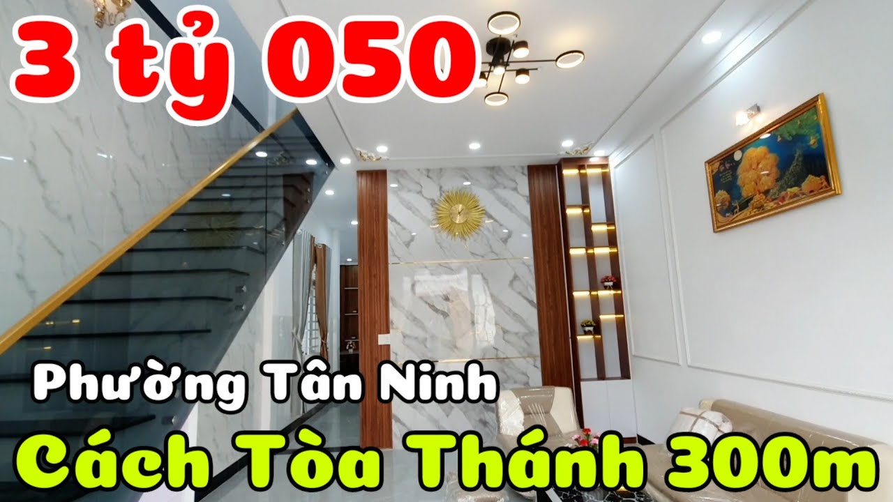 Nhà lầu mới kế bên Tòa Thánh phường Tân Ninh Tây Ninh sân ô tô 3 phòng ngủ bán giá 3 tỷ 050 triệu
