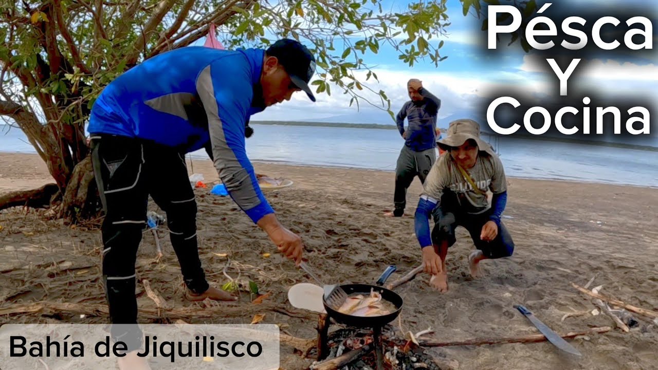 PÉSCA EN LA Bahía de jiquilisco pesca y Cocina de pargueta🐟
