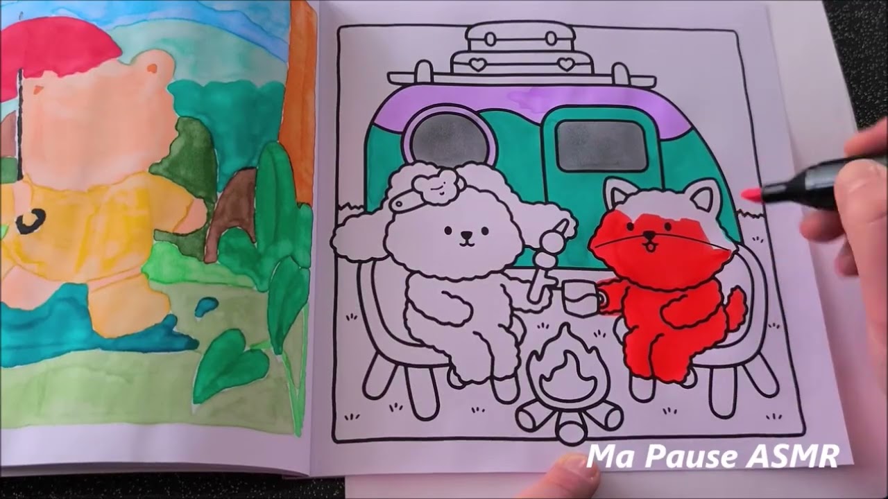 N°90 * -Vidéo ASMR Visuelle – Semaine spéciale coloriage ✨🎨(version rapide)