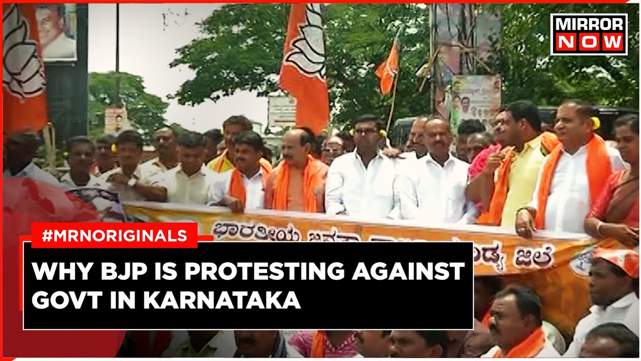 Cauvery River Dispute | BJP Holds Protest in Mandya District, Calls For Bandh | Karnataka News