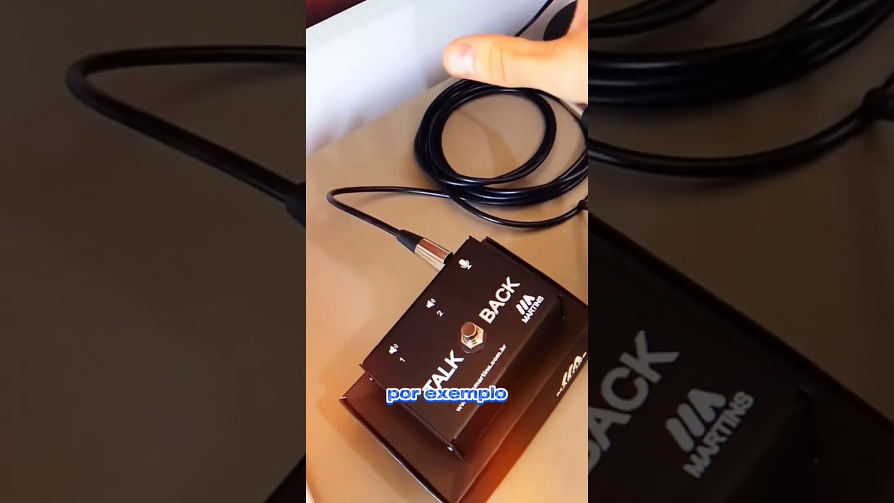 Pedal TALKBACK MARTINS: qualidade e facilidade na dire&ccedil;&atilde;o musical profissional.