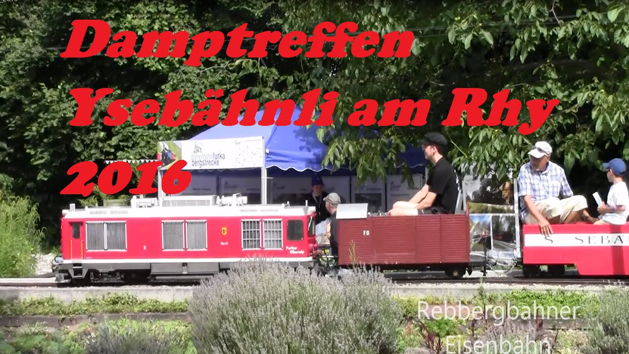 Dampftreffen Ysebähnli am Rhy 2016 Full HD | Rebbergbahner Eisenbahn