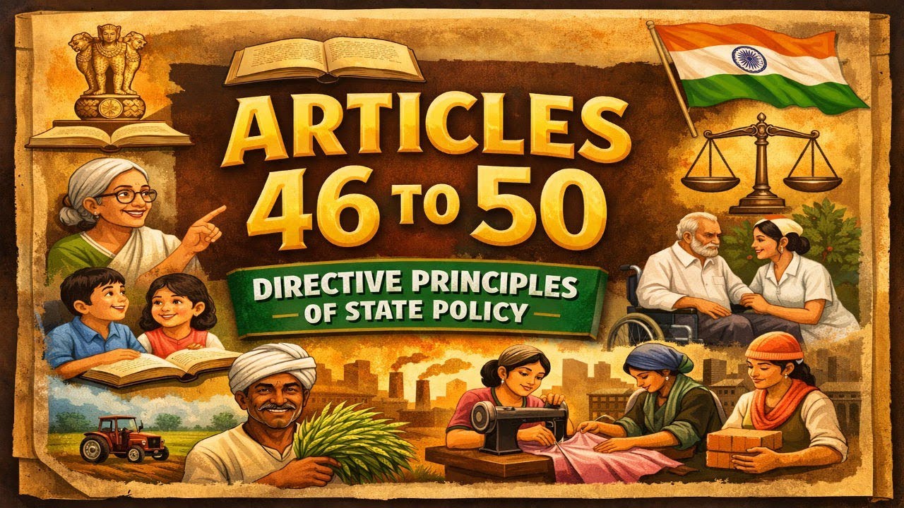 The Pillars of a Welfare State (Articles 46–50) #SocialJustice #ScreScheduledTribes  #Educational