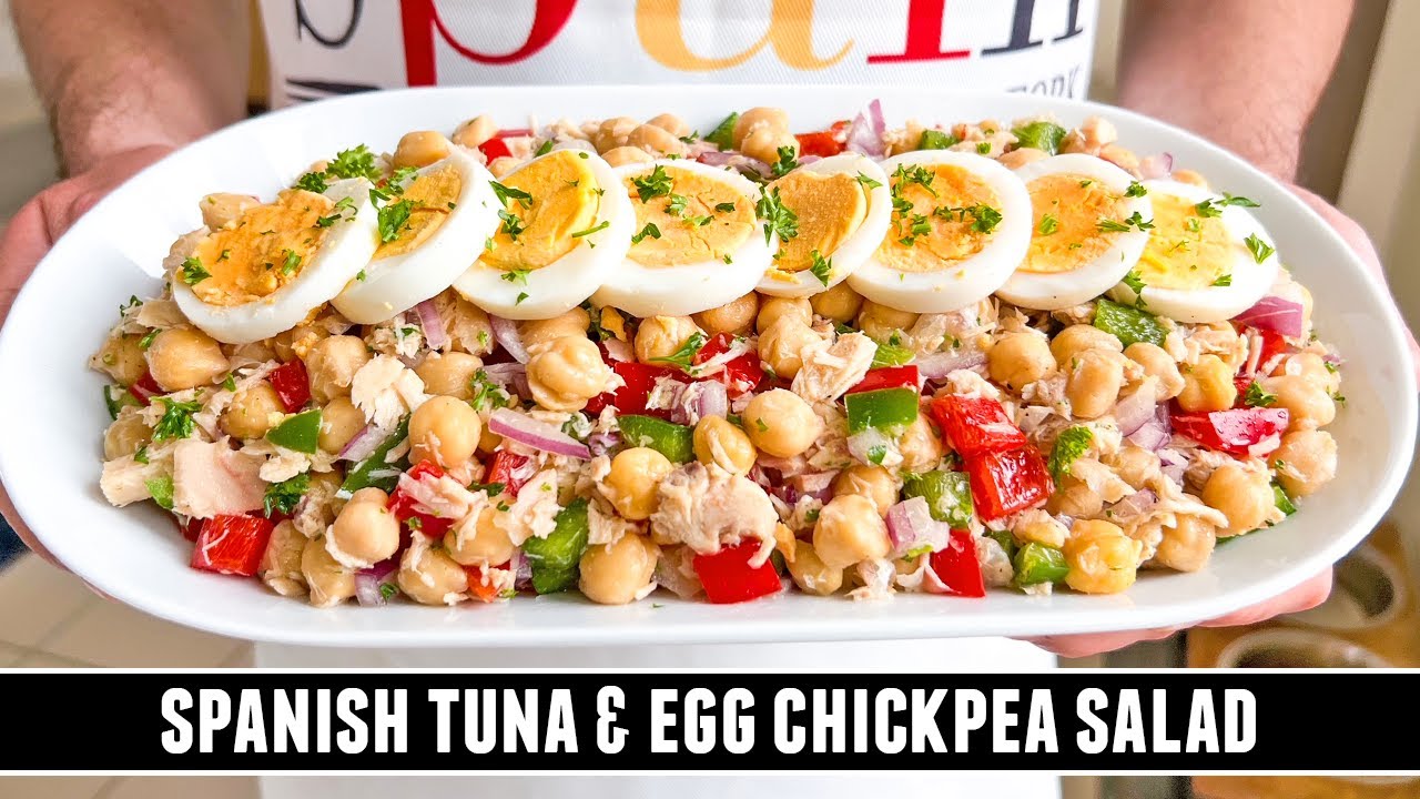 Chickpea Salad with Tuna & Eggs | CLASSIC Recipe from Spain