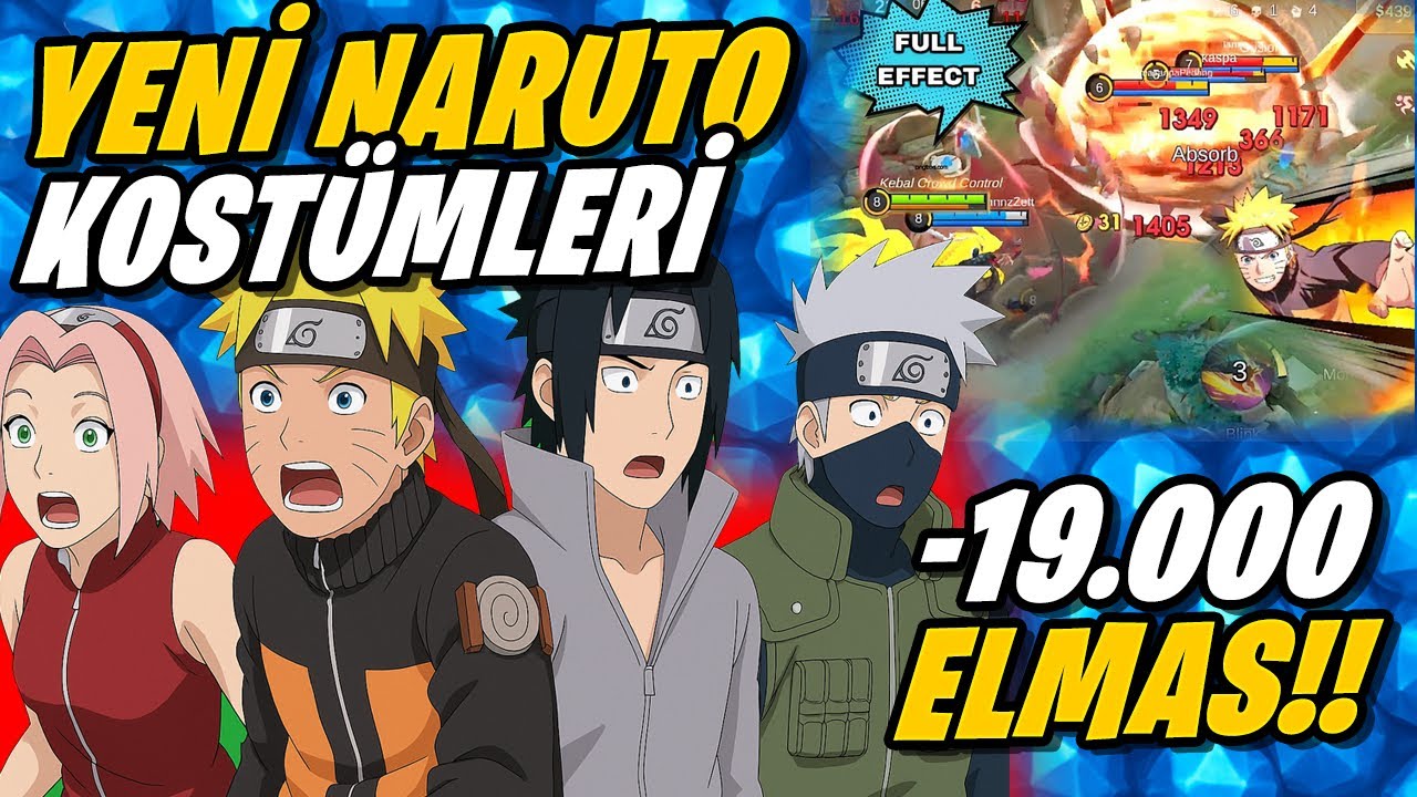 YENİ NARUTO KOSTÜMLERİ KAÇ ELMASA ÇIKARTTIM? | Mobile Legends Hayabusa