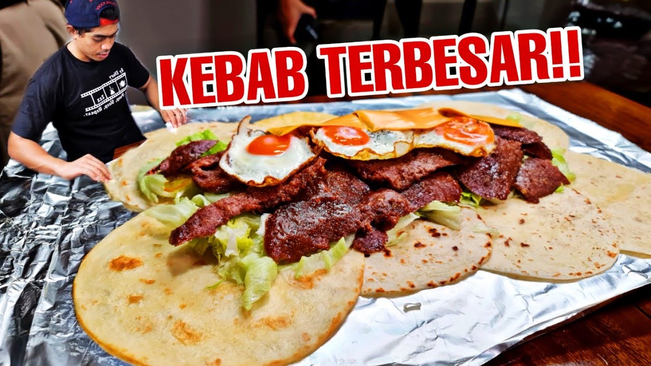 GILA! MUKBANG KEBAB TERBESAR BIKINAN SENDIRI!!