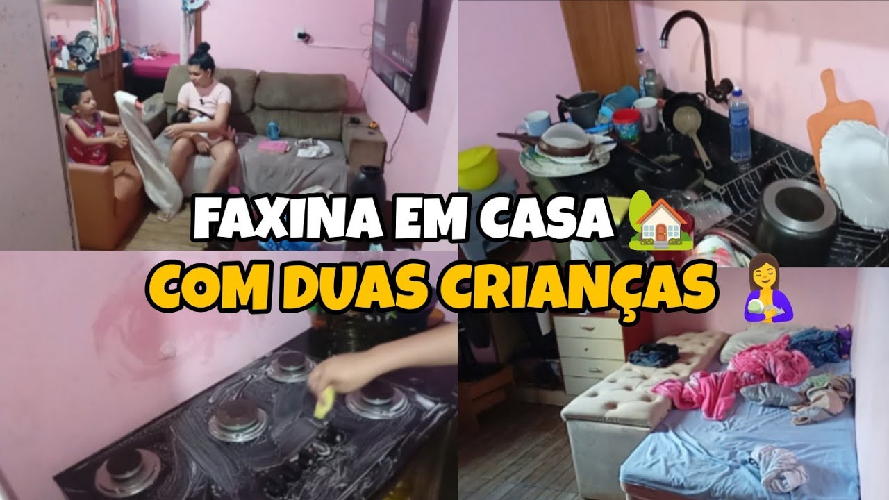 COMO LIMPAR A CASA COM DUAS CRIANÇAS| 2 DIAS SEM LIMPAR...