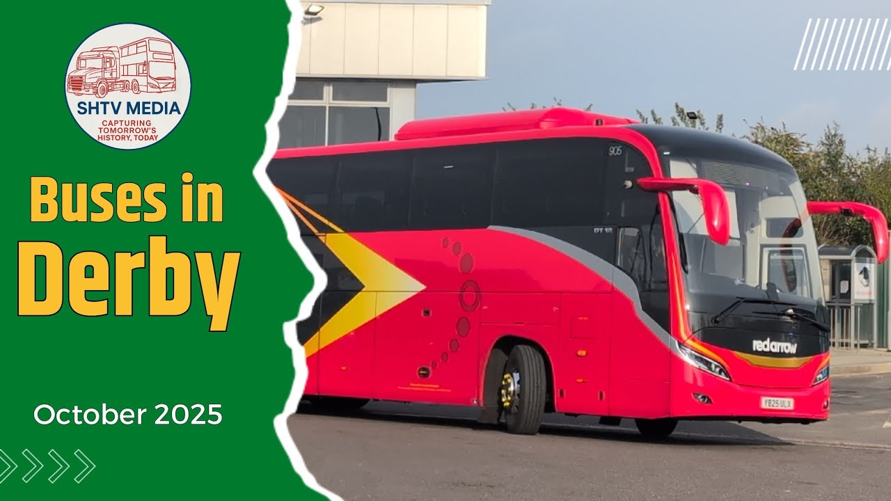 Bus Spotting in Derby &ndash; Morning at the Bus Station | October 2025