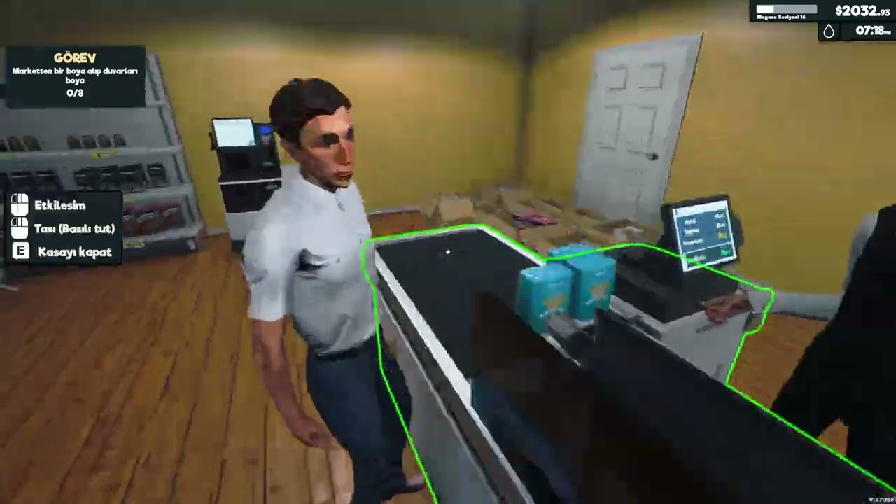 Supermarket Simulator | Amele Tuttum Hayatım Güzelleşti | Bölüm 12