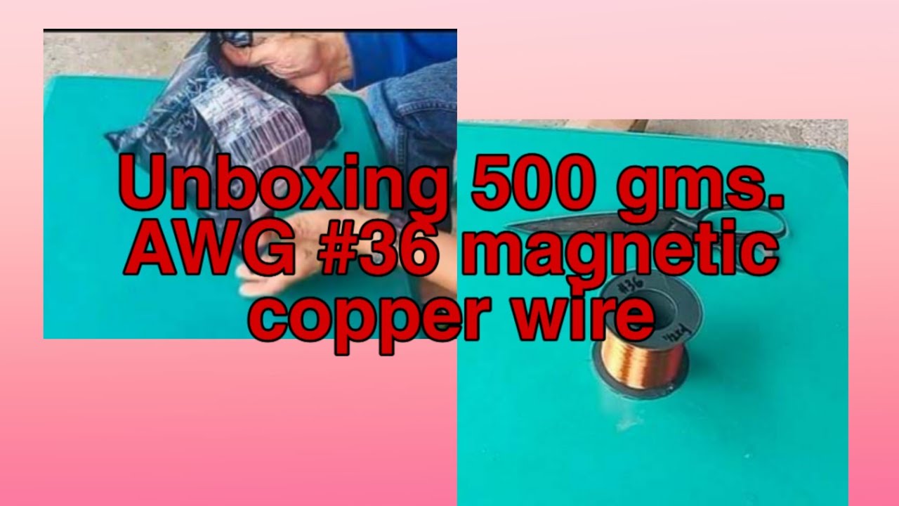Unboxing AWG #36 magnetic copper wire
