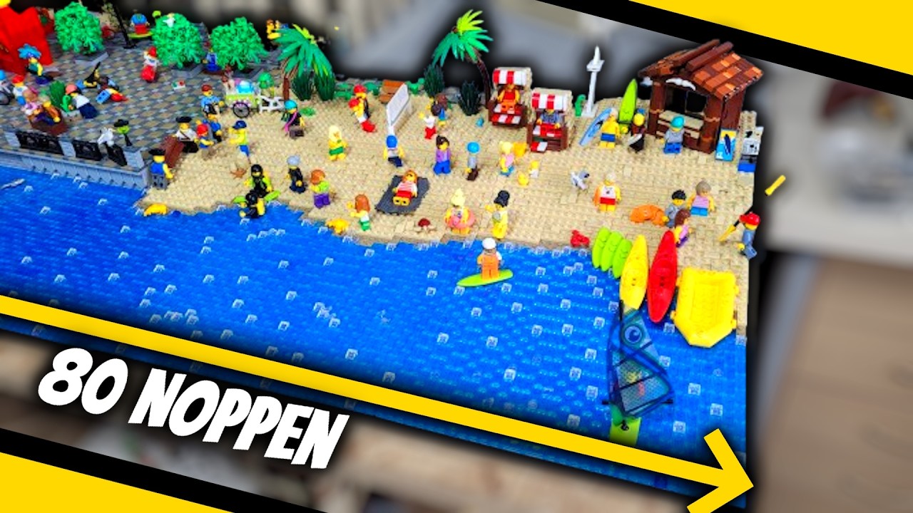 Kompletter Neu-Aufbau vom Lego Strand... (Über 3000 Steine)