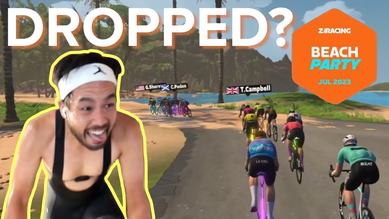 Zwift Beach DROP Party!! Turf N Surf