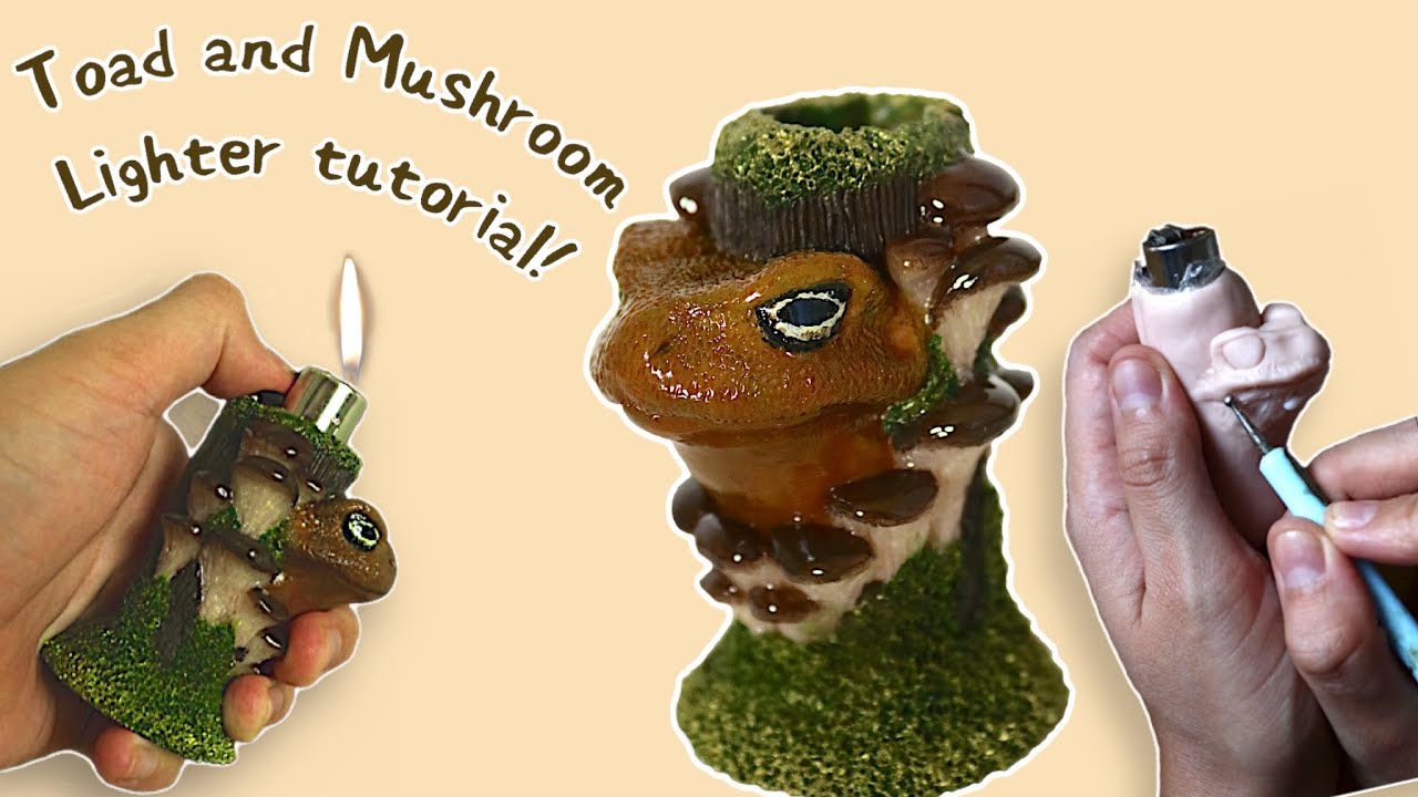 Sculpting a Mushroom Lighter Case From Polymer Clay