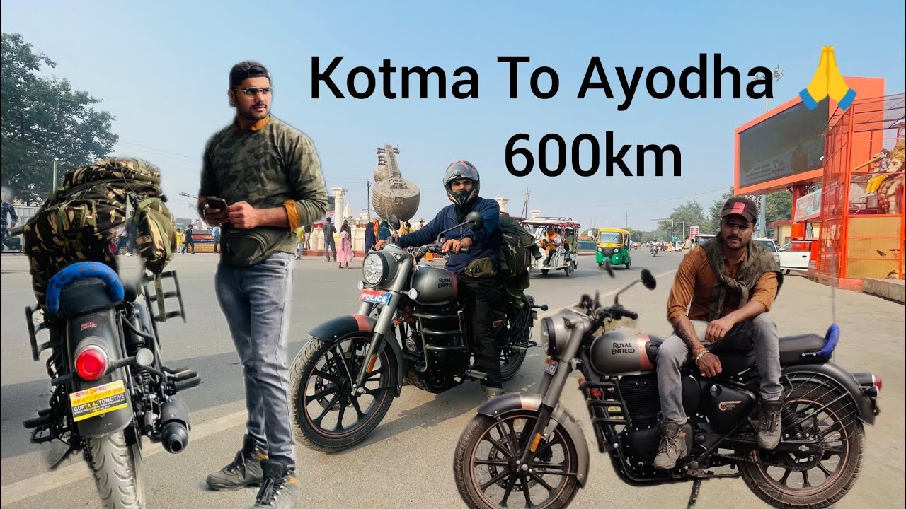 Royal Enfield classic 350 Gun Grey | Road Trip KOTMA to Ayodha 600Km #nammasoni #royalenfield