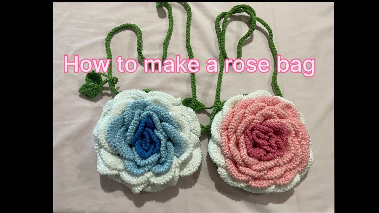 How to make a crochet rose bag full tutorial in Hindi 