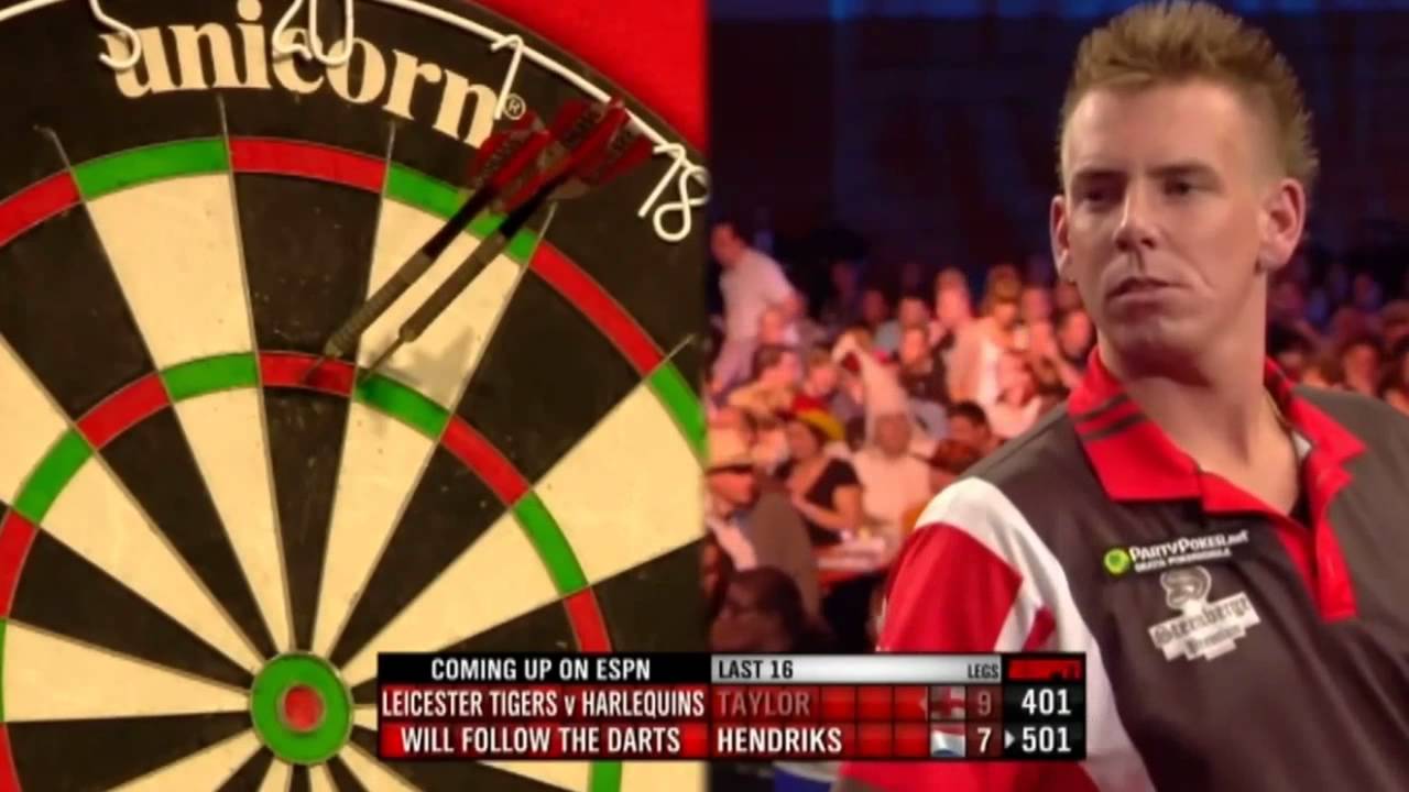 Taylor v Hendriks | 4/4 | Round Two | European Darts Championships 2012