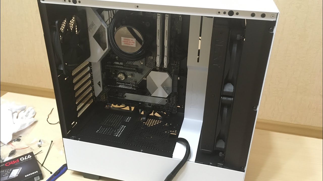 Распаковка и обзор корпуса NZXT h500 white