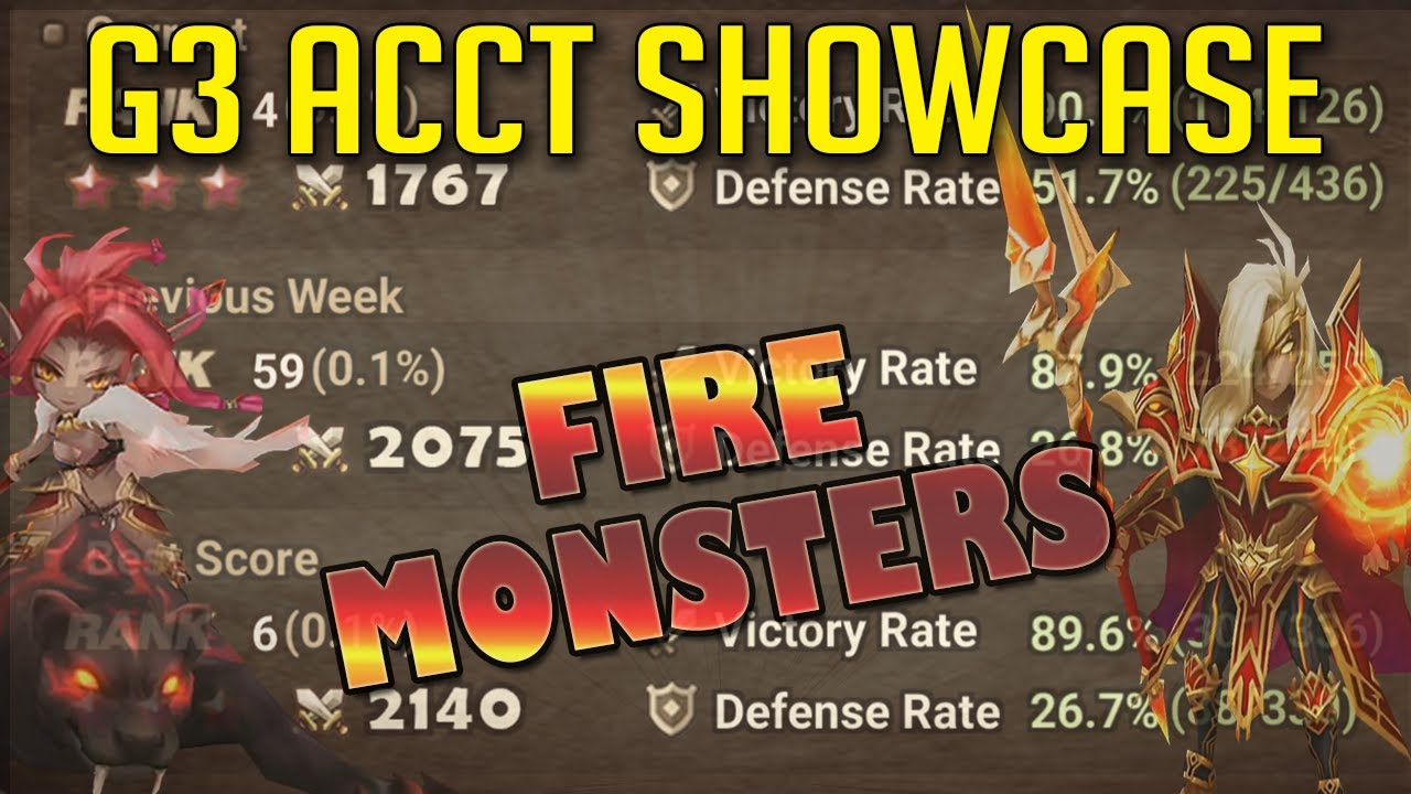 G3 Showcase - FIRE  - Xennial Gamer : Summoners War