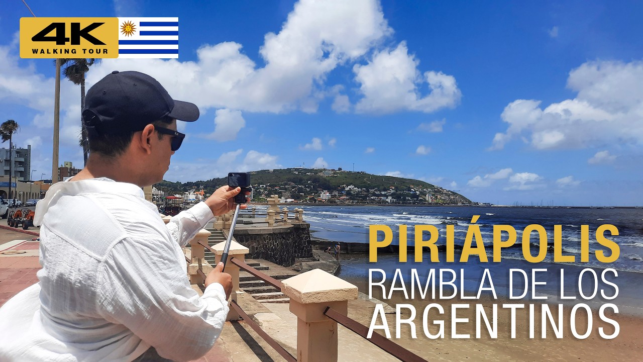 🇺🇾 PIRIÁPOLIS: RAMBLA de los ARGENTINOS | Maldonado | WALKING TOUR 2025 [ 4K ]
