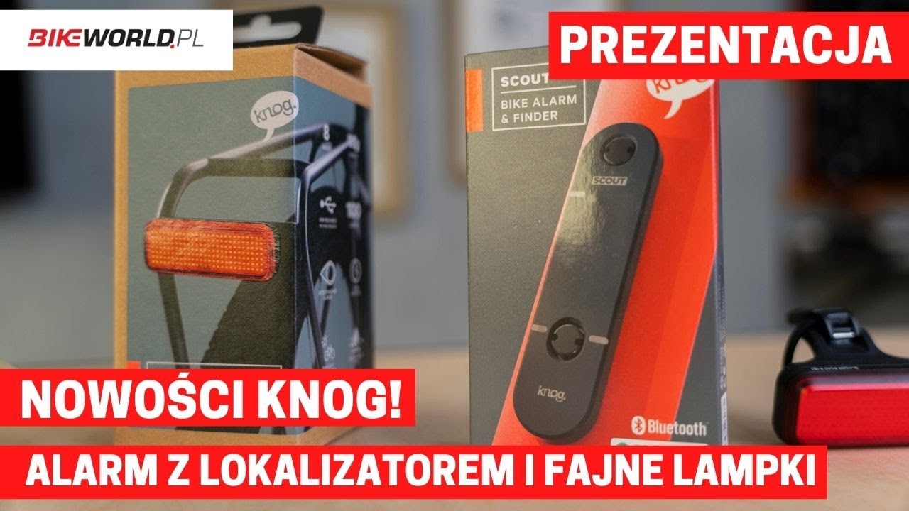 Nowości Knog 2023 - alarm i lokalizator rowerowy Scout oraz nowe lampki!