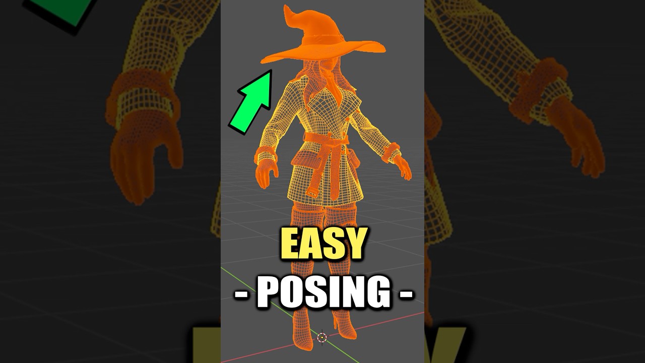 Blender: POSE Characters (NO RIGGING)
