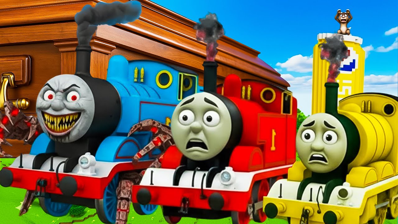 THOMAS AND FRIENDS 😱 in Minecraft Part 2 | Coffin Dance Song (COVER)