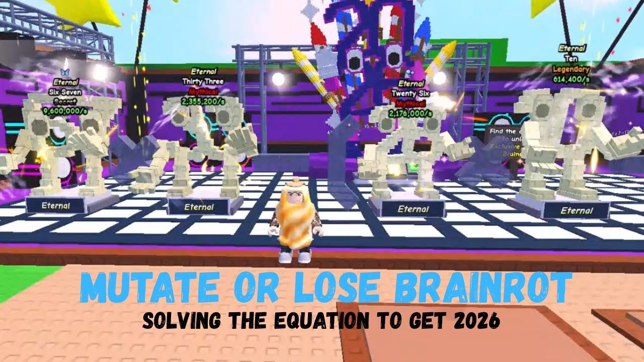 Mutate Or Lose Brainrot Solving The Math Equation to Get The 2026 Brainrot