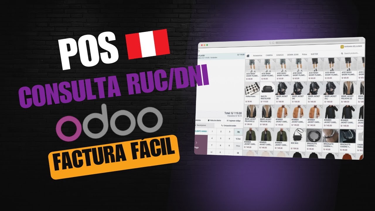Tu Punto de Venta Odoo ¡Listo para Perú! (RUC/DNI, Boletas/Facturas SUNAT, Reporte Z)