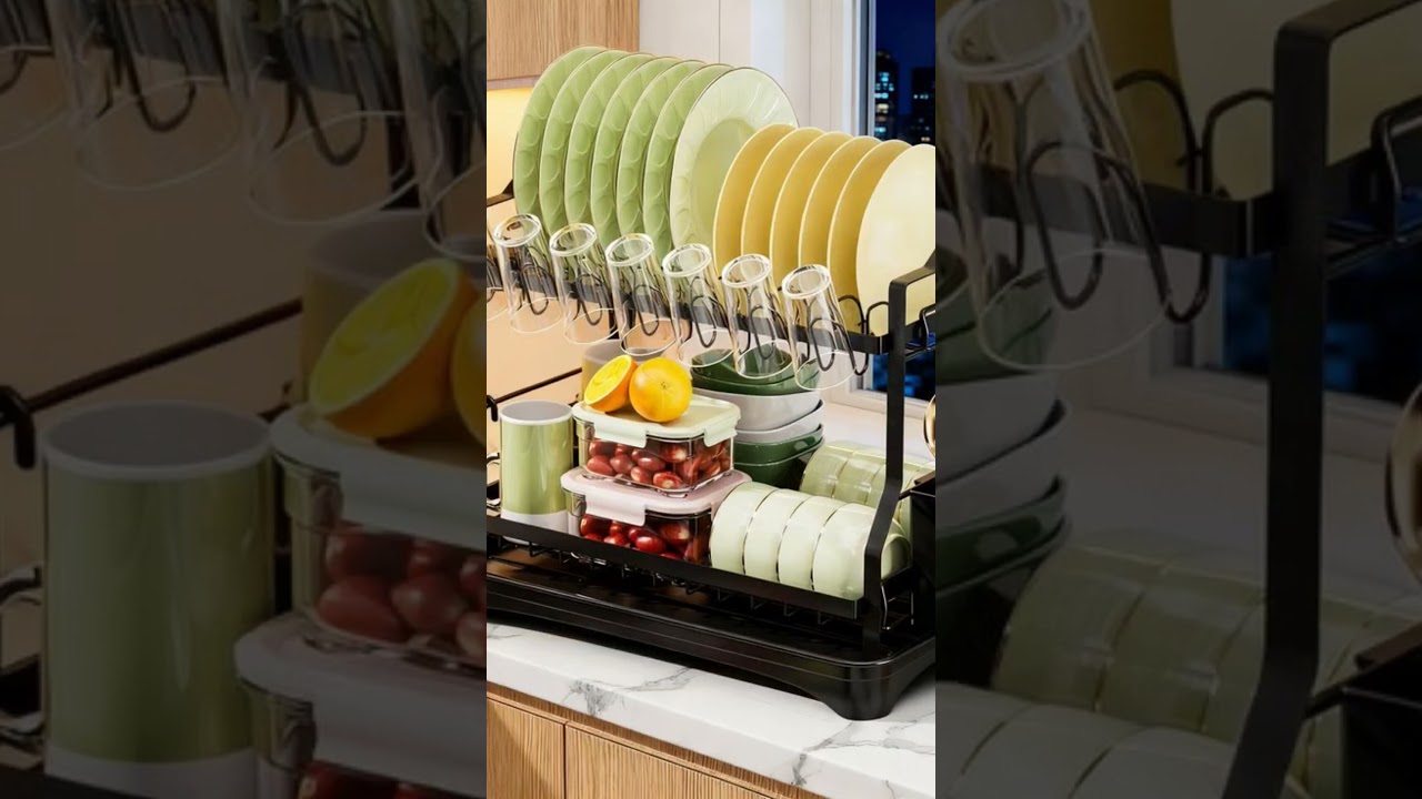 Smart Dish Drying Rack Designs to Save Kitchen Space 
