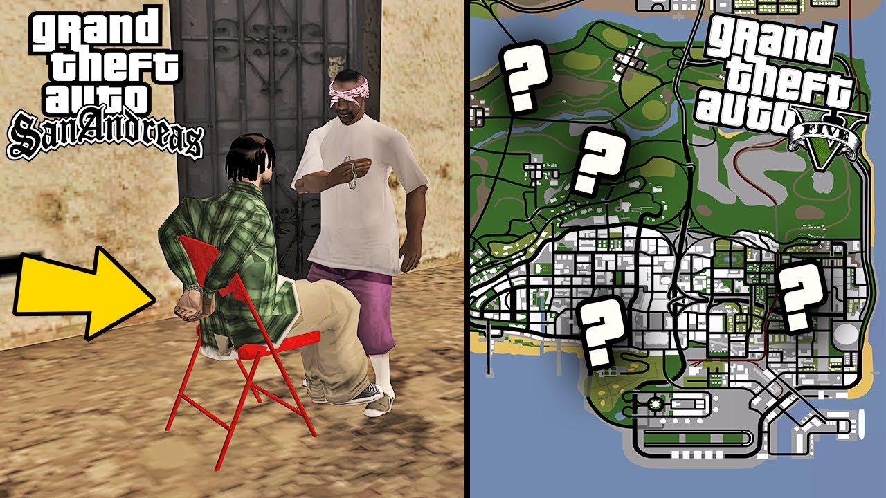 GTA SAN ANDREAS DA HARİTA DA GÖZÜKMEYEN GİZLİ OLAYLAR ! (AYNI GTA 5 GİBİ)