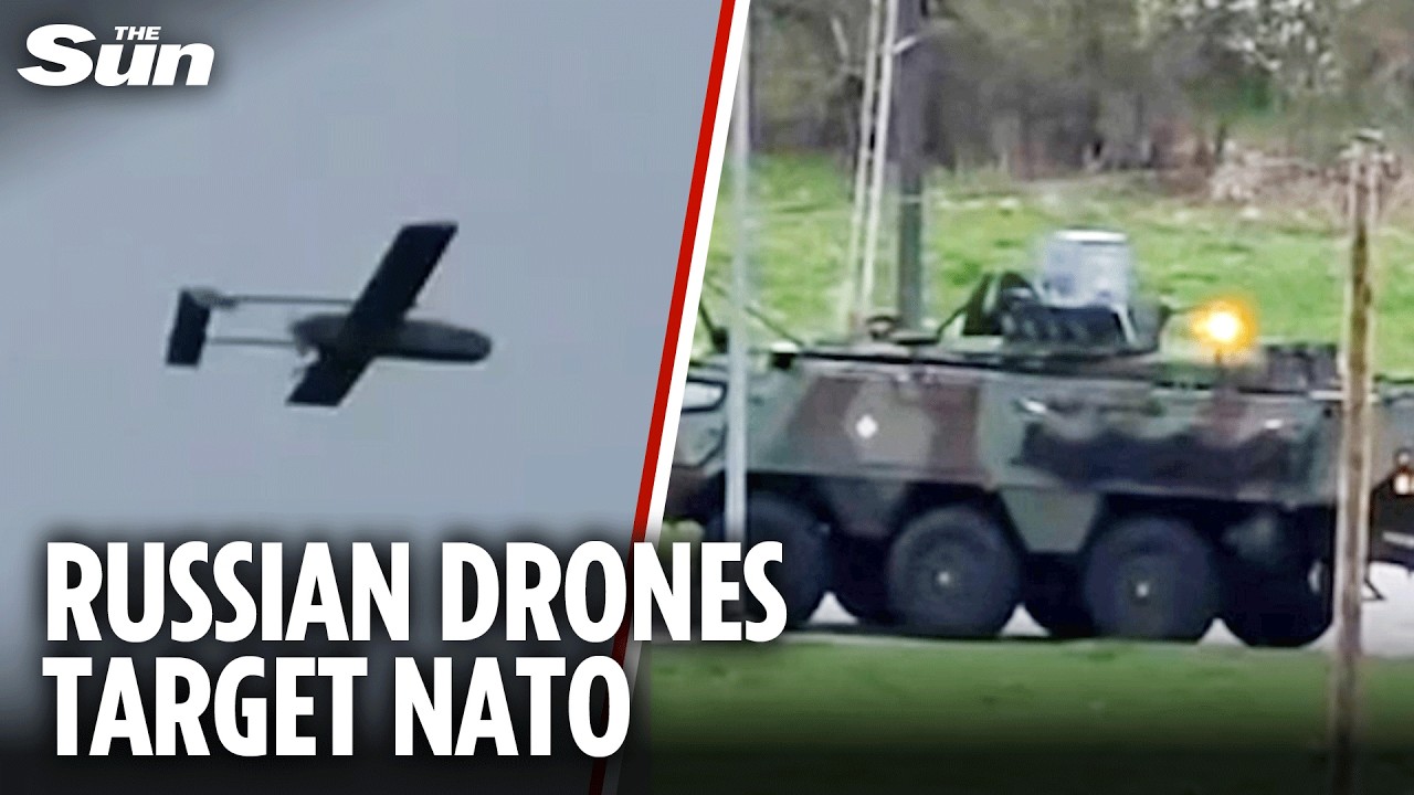 Warplanes scrambled as Russian drones &lsquo;invade Nato airspace&rsquo; & one crashes in Latvia