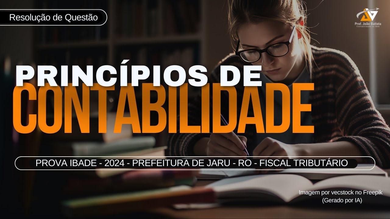 Princípios de Contabilidade - Resolução de Questão da IBADE