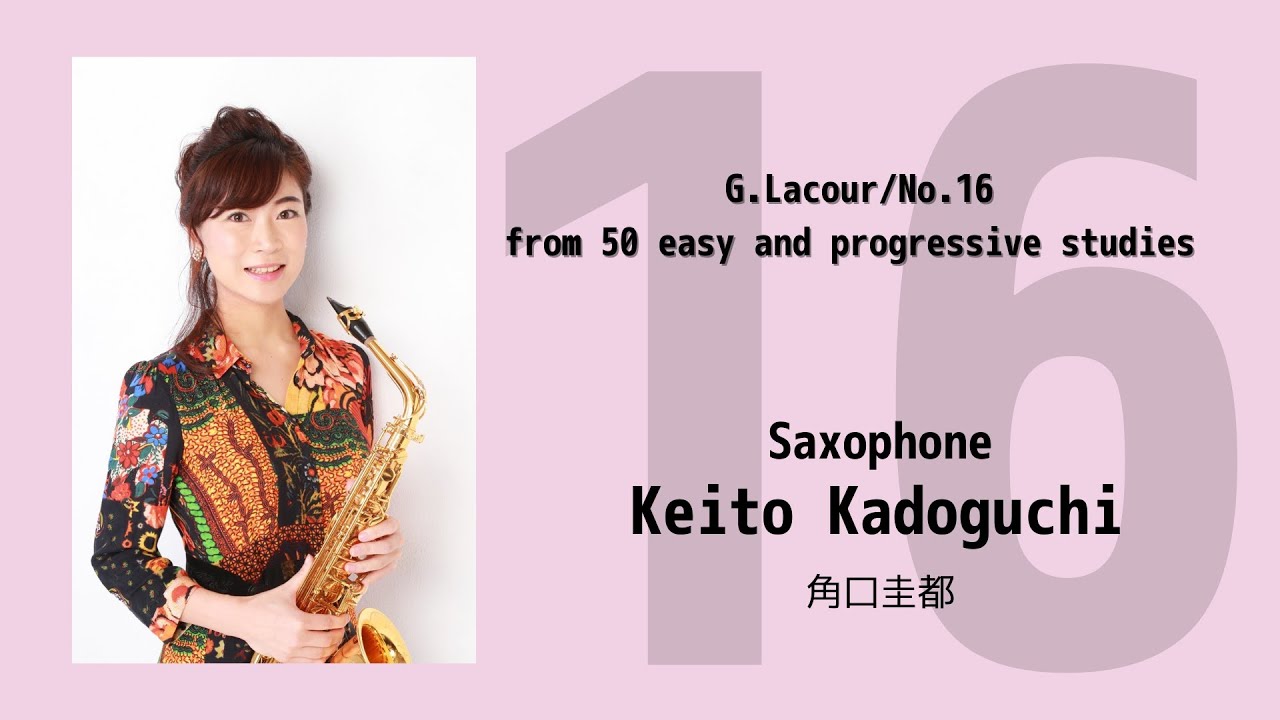 No16. from G.LACOUR / 50 easy and progressive studies ラクール　50の練習曲より16番