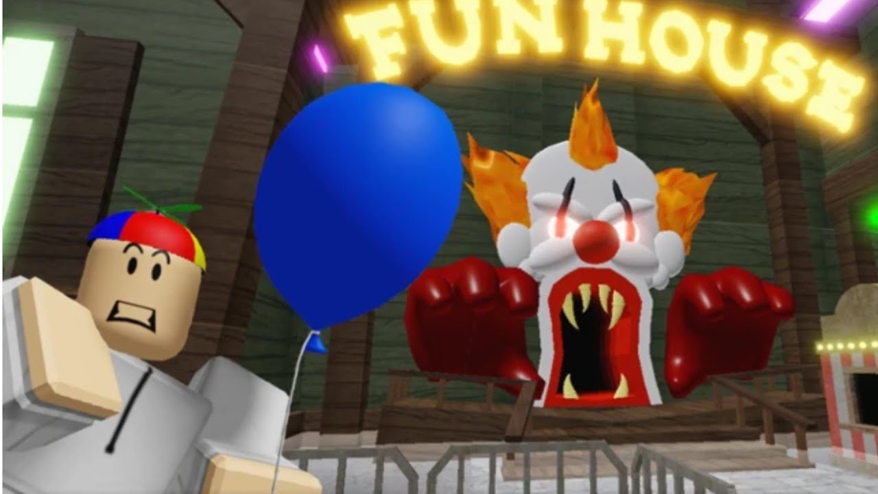 Beating The Carnival of Terror obby in Roblox. 