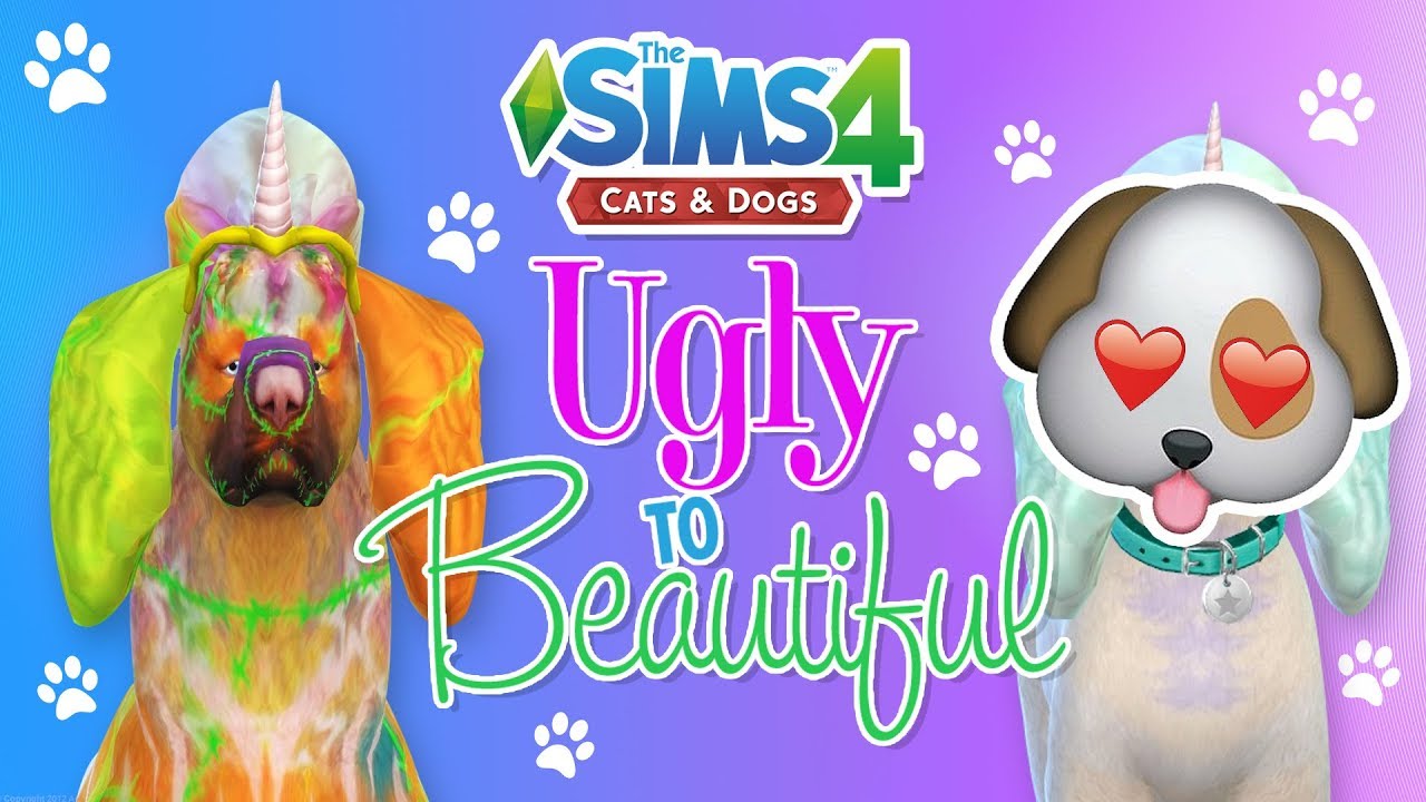 Sims 4 - Ugly To Beauty PETS Challenge w/ Mitty